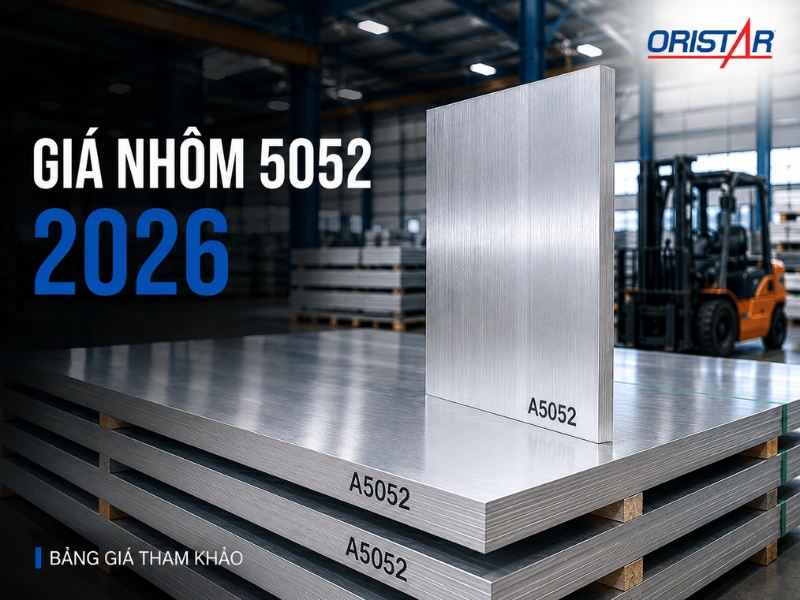 Giá nhôm 5052 mới nhất 2026 | Bảng giá tham khảo theo độ dày, quy cách