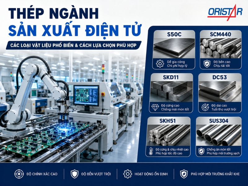 Thép Ngành Sản Xuất Điện Tử: Các Loại Vật Liệu Phổ Biến Và Cách Lựa Chọn Phù Hợp