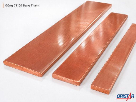 Đồng C1100 Dạng Thanh – Thanh Vuông, Chữ Nhật Bo Tròn Và Thanh Cái Mạ Thiếc