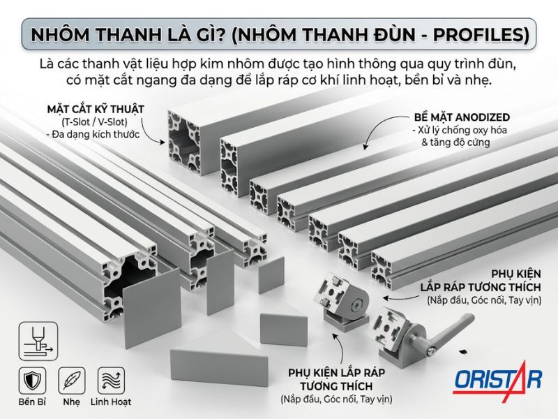 Nhôm Thanh Là Gì? Các Loại Nhôm Thanh Phổ Biến & Báo Giá Mới Nhất