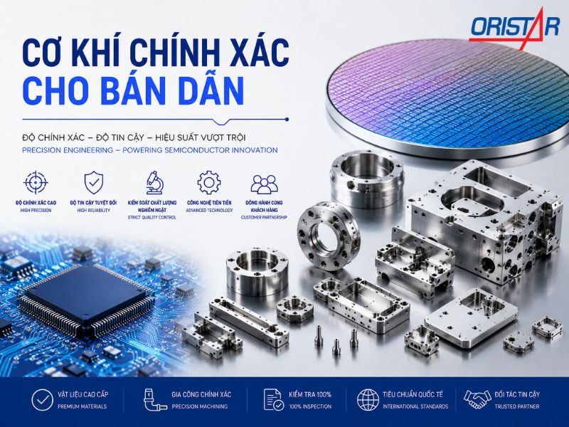Cơ Khí Chính Xác Cho Bán Dẫn: Vì Sao Sai Số Nhỏ Có Thể Ảnh Hưởng Toàn Bộ Hệ Thống?