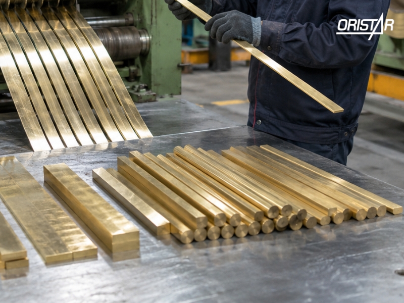 Gia c&ocirc;ng cắt_xẻ đồng thau theo quy c&aacute;ch tại Oristar