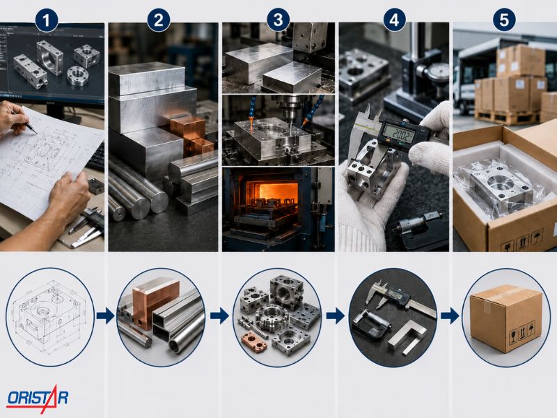 Quy Trình Gia Công Chi Tiết Kim Loại