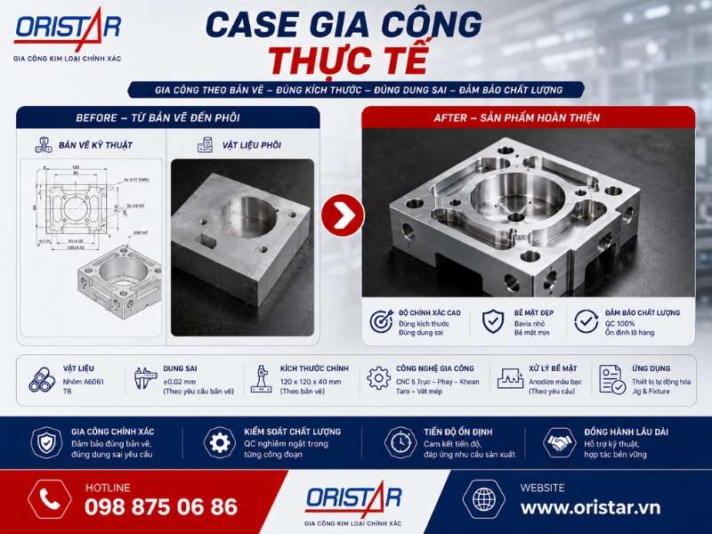 Case Thực Tế Trong Gia C&ocirc;ng Kim Loại