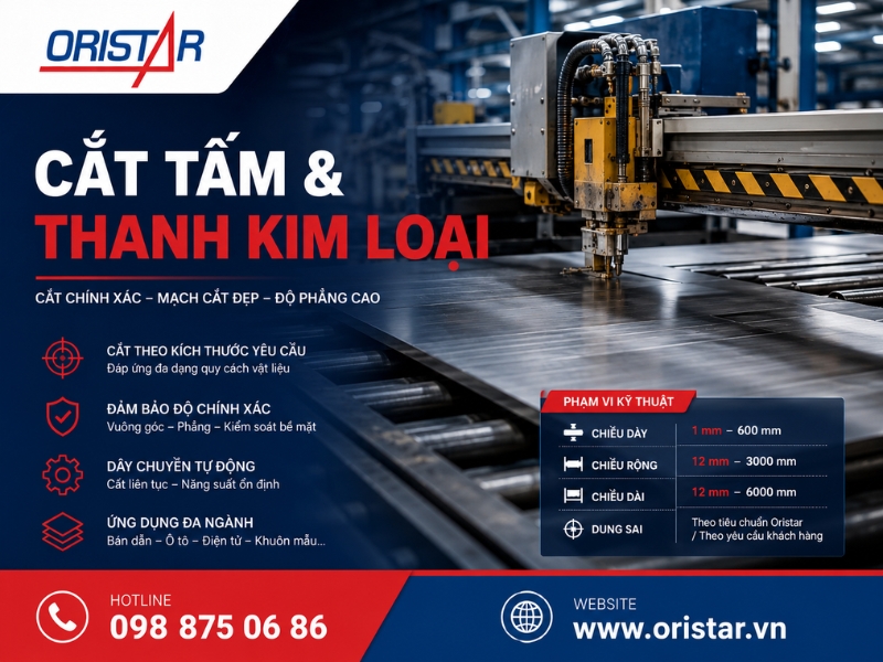 Cắt Tấm V&agrave; Thanh Kim Loại