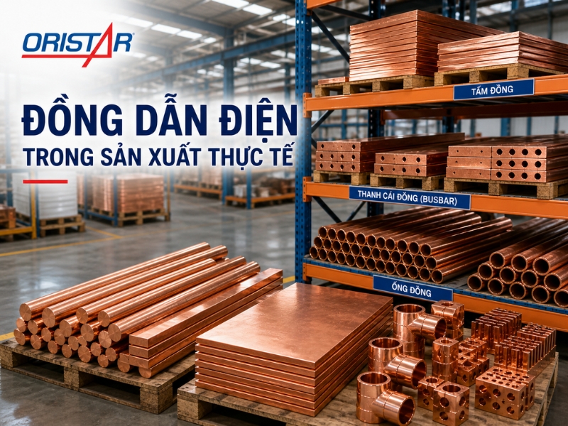 Đồng dẫn điện trong sản xuất thực tế