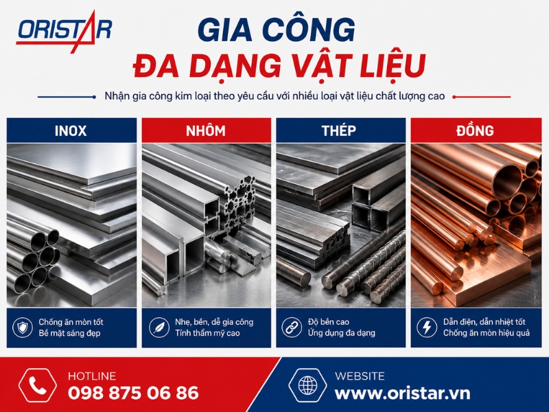 Báo Giá Một Số Hạng Mục Gia Công Kim Loại Phổ Biến