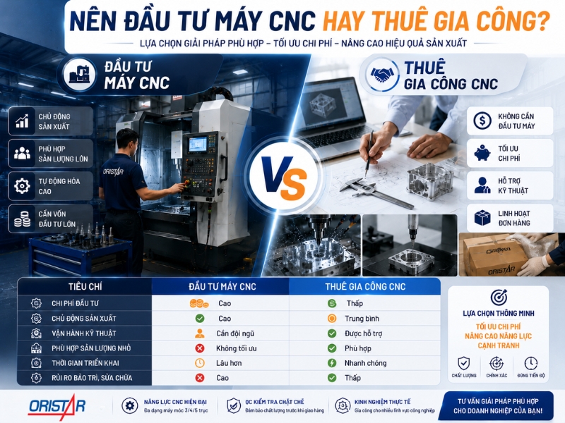 N&ecirc;n Đầu Tư M&aacute;y CNC Hay Thu&ecirc; Gia C&ocirc;ng?