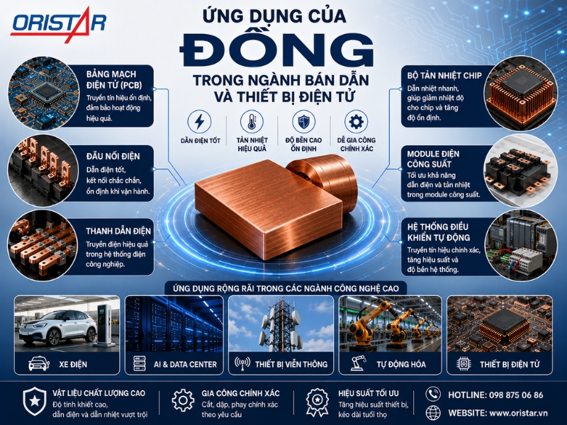 Ứng Dụng Của Đồng Trong Ng&agrave;nh B&aacute;n Dẫn