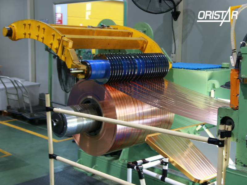 Quy trình xẻ đồng cuộn tại Oristar
