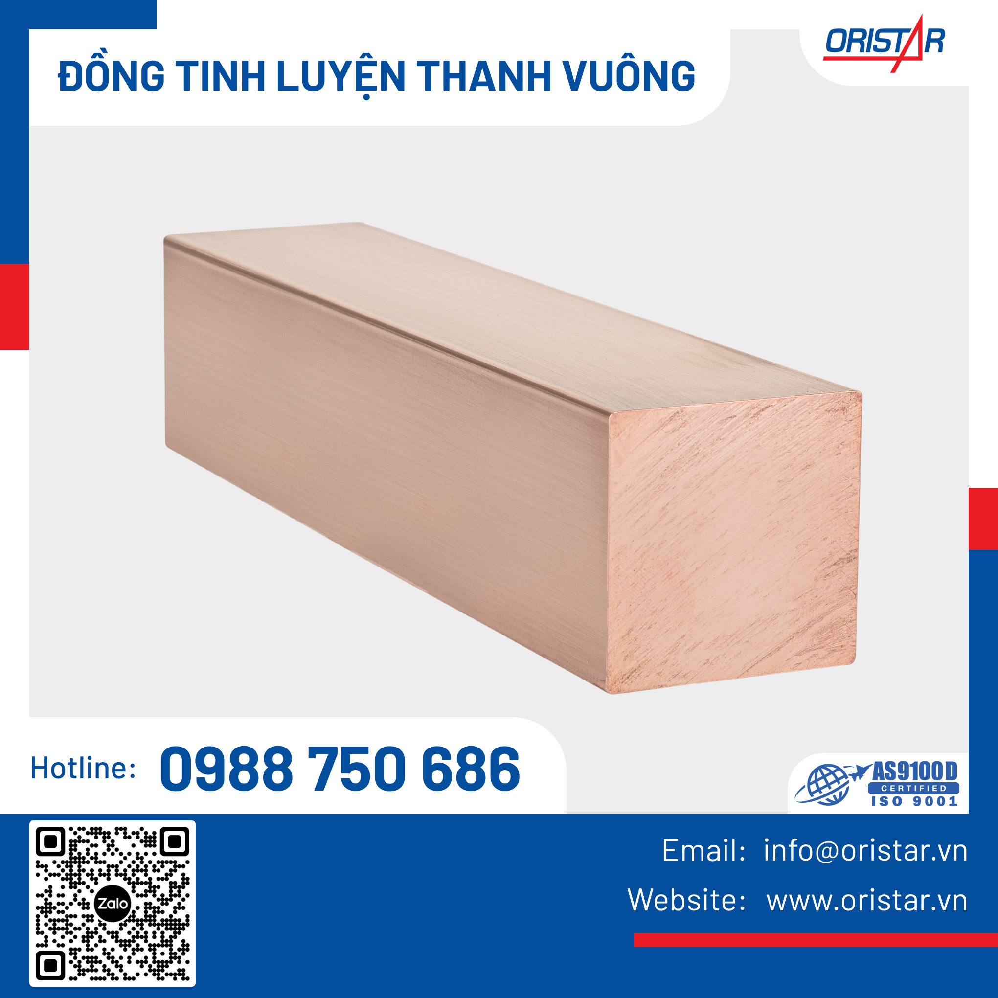 Đồng tinh luyện vuông - C1100
