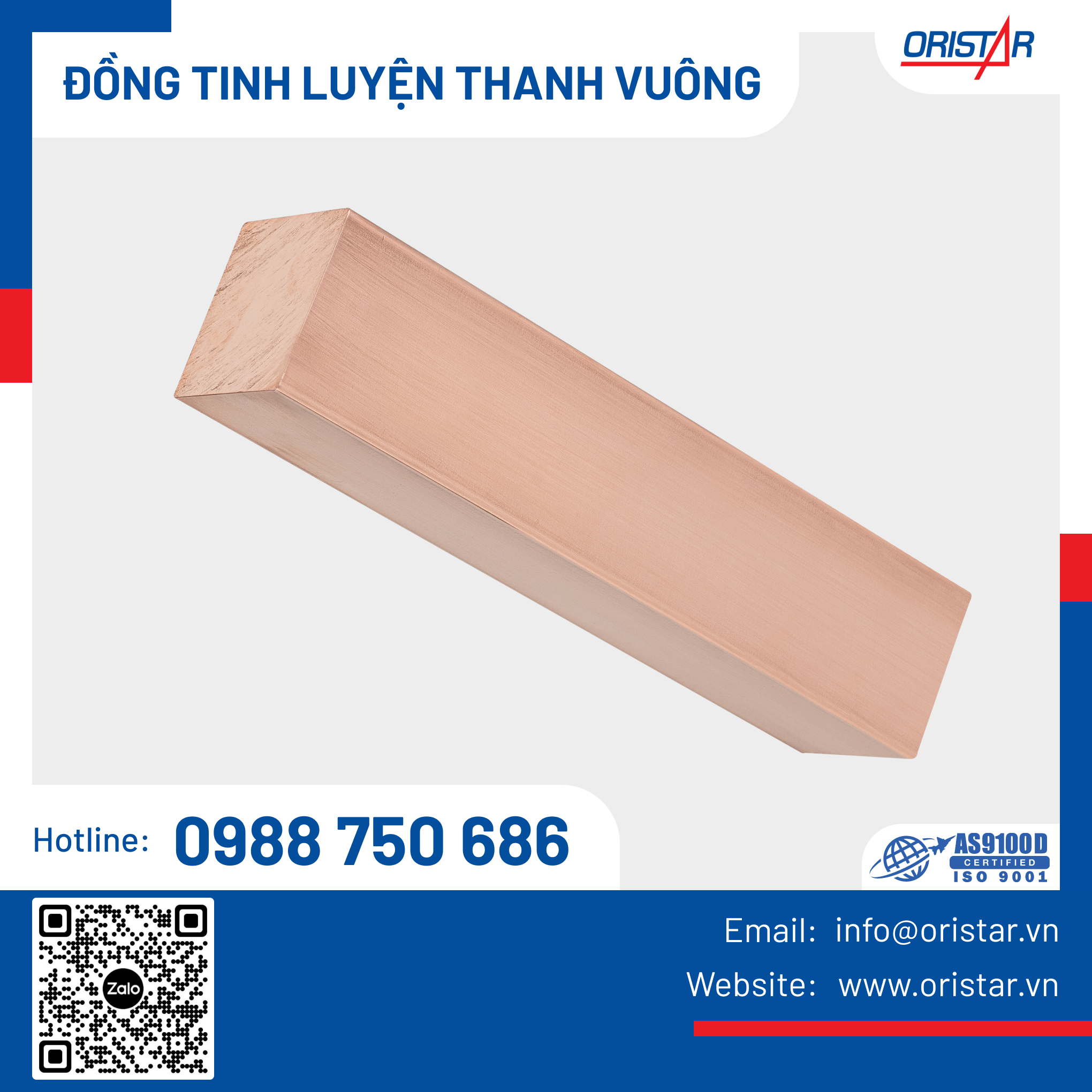 Đồng tinh luyện vuông - C1100
