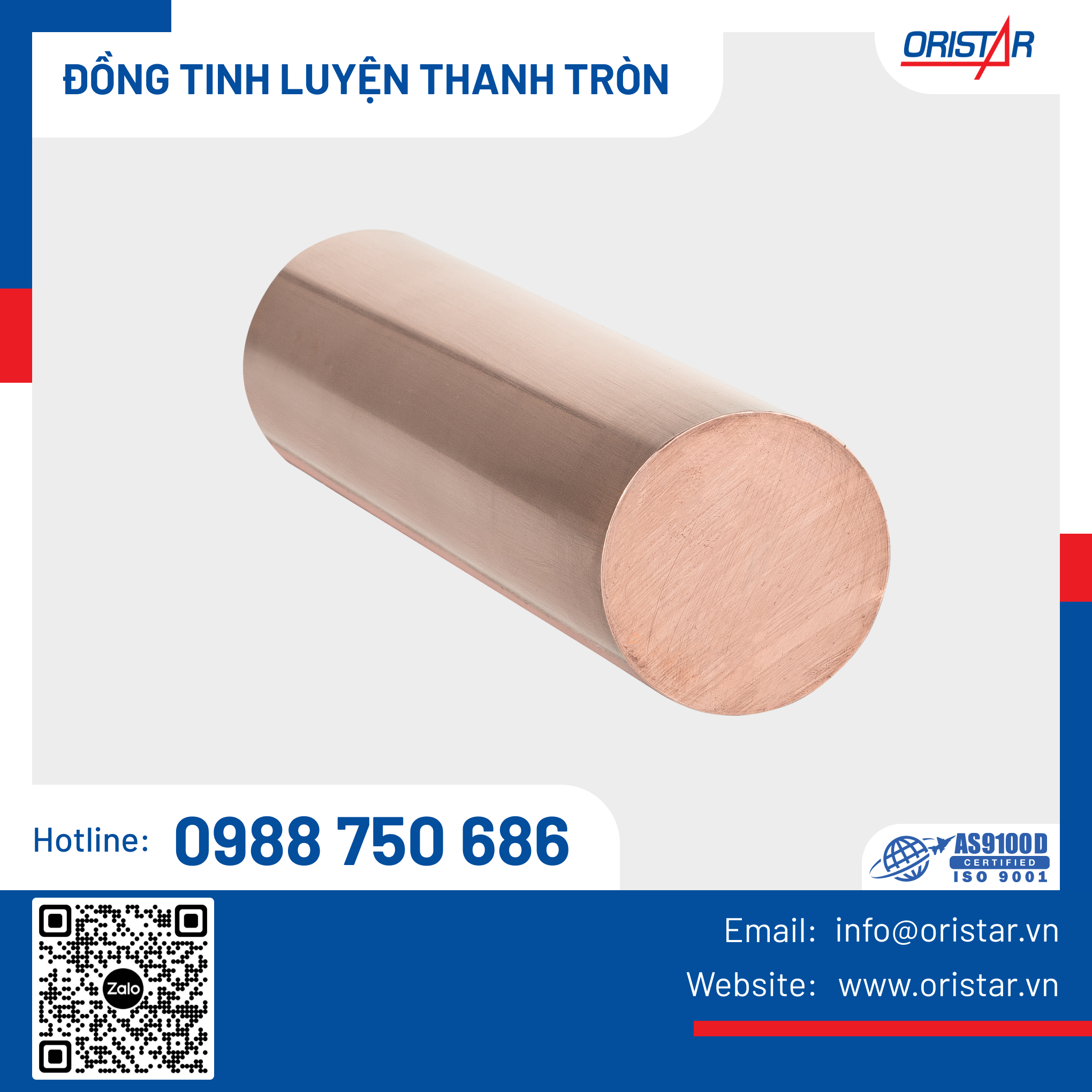 Đồng tinh luyện thanh tròn - C1100