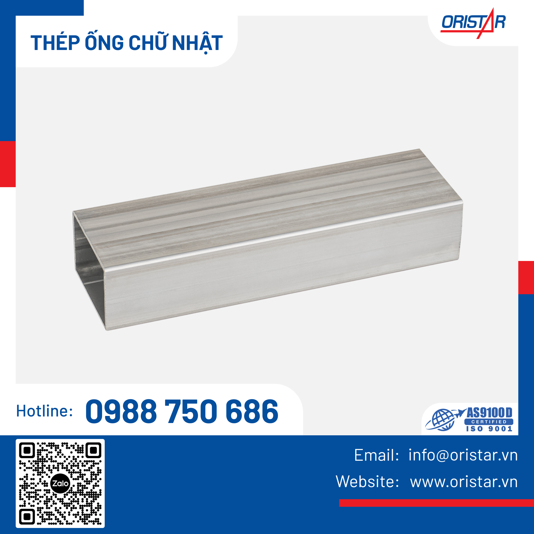 Thép không gỉ ống chữ nhật - SUS 304