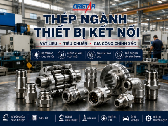 Thép Ngành Thiết Bị Kết Nối: Vật Liệu, Tiêu Chuẩn Kỹ Thuật Và Giải Pháp Gia Công Chính Xác