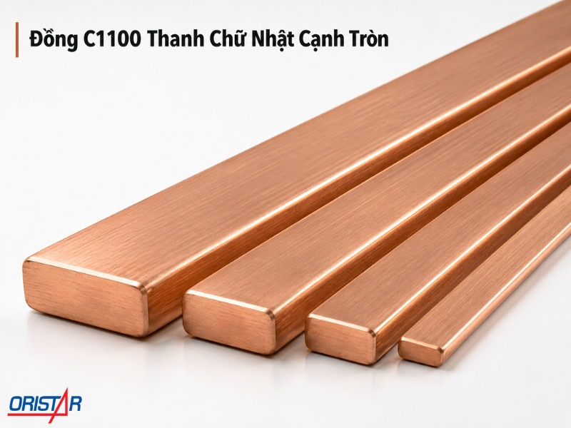 Đồng C1100 Thanh Chữ Nhật Cạnh Tr&ograve;n