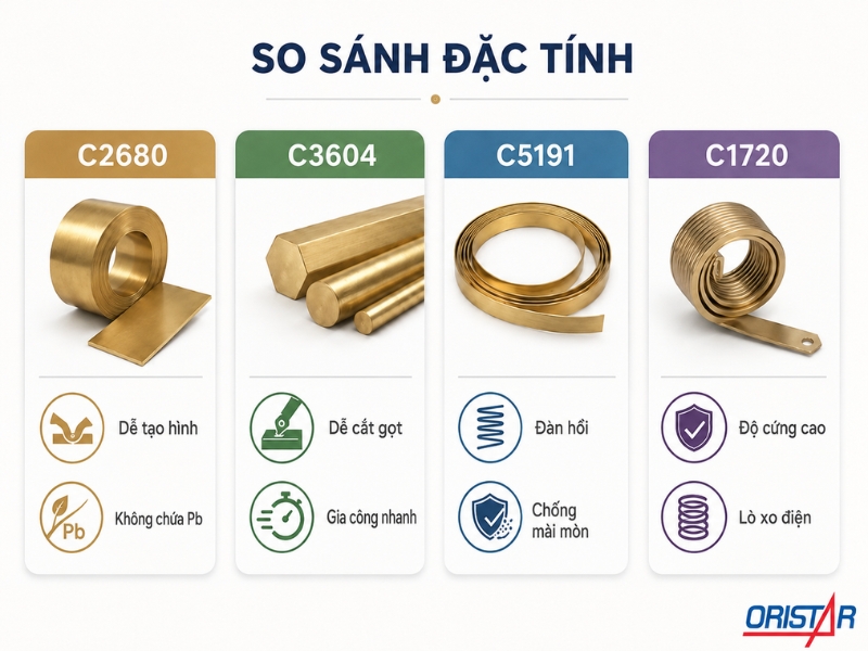 Đồng Hợp Kim C&oacute; Những H&igrave;nh Th&aacute;i N&agrave;o
