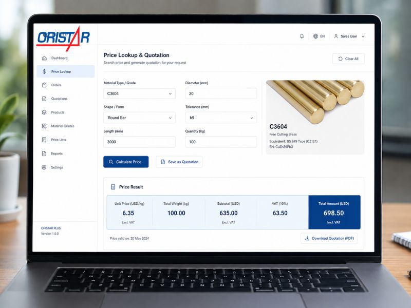 tra cứu v&agrave; t&iacute;nh gi&aacute; C3604 tr&ecirc;n Oristar