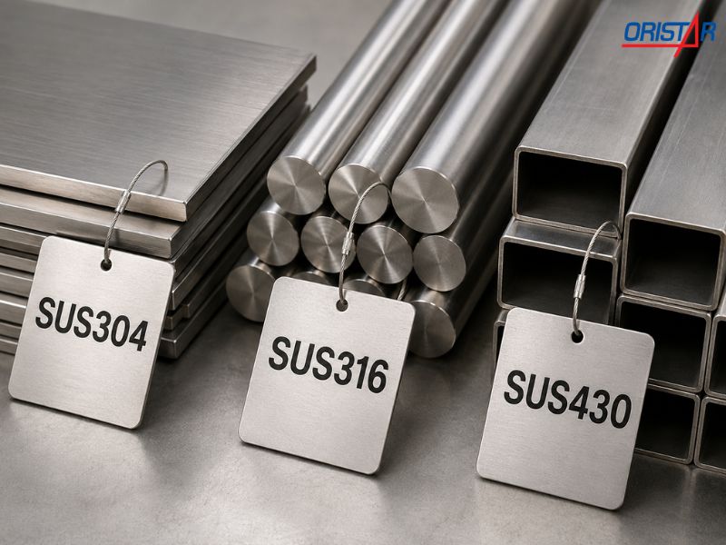 vật liệu SUS304, SUS316, SUS430
