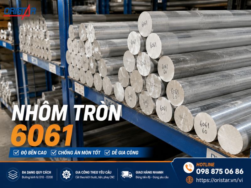 nhôm tròn đặc 6061